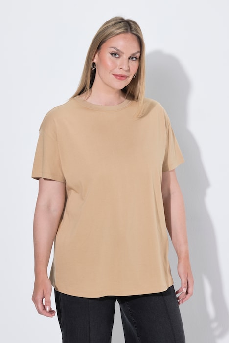 T-paita, Boxy Fit, Hello Beauty -painatus selässä