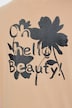 T-paita, Boxy Fit, Hello Beauty -painatus selässä