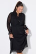 Maxikleid, A-Linie, Chiffon, Volants, elastische Taille
