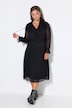 Maxikleid, A-Linie, Chiffon, Volants, elastische Taille