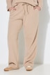 Hose Rose, weites, gerades Bein, Elastikbund