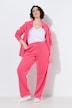 Hose Rose, weites, gerades Bein, Elastikbund