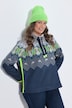 Norweger Strickfleece - Pullover. Langarm, Stehkragen