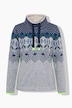 Norweger Strickfleece - Pullover. Langarm, Stehkragen