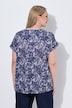 Bluse, avslappet passform, heldekkende trykk, korte ermer