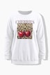 Sweatshirt, Loose Fit, Kirschen-Print