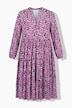 Midikleid, A-Shape, Alloverprint, 3/4-Ärmel