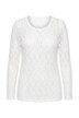 Shirt, Spitze, Slim, Rundhalsausschnitt, Langarm