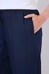 Pantalon, jambe droite, ceinture élastique avec cordon à nouer