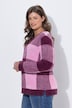 Karo-Strickpullover, Rundhals,Langarm