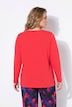Langarmshirt, oversized, V-Ausschnitt