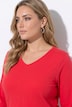 Langarmshirt, oversized, V-Ausschnitt