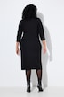 Midikleid, Wickeloptik, V-Ausschnitt, 3/4-Arm