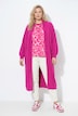 Long-Strickjacke, ohne Verschluss, Langarm