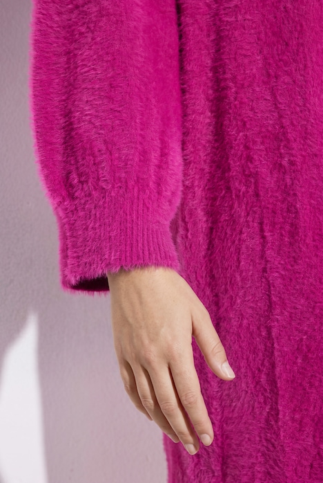 Long-Strickjacke, ohne Verschluss, Langarm