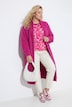 Long-Strickjacke, ohne Verschluss, Langarm