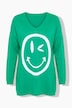 Trui, comfortabele pasvorm, grote smiley
