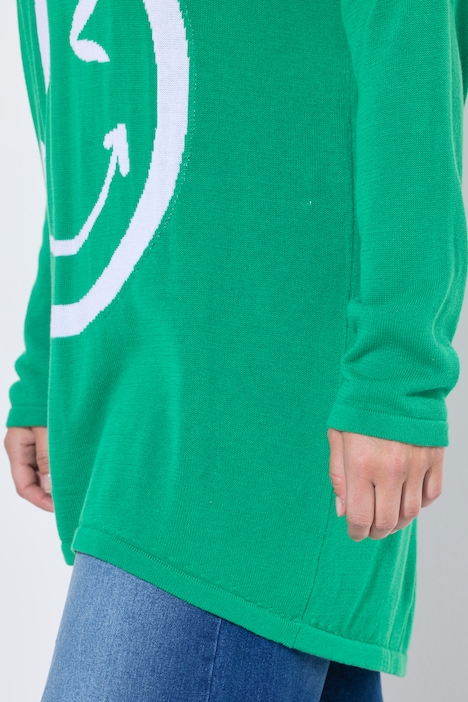 Trui, comfortabele pasvorm, grote smiley