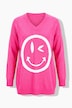 Pullover, bequeme Passform, großer Smiley