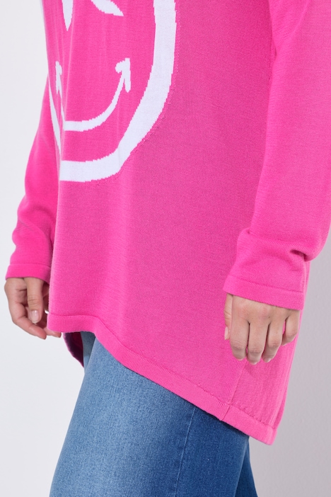 Pullover, bequeme Passform, großer Smiley