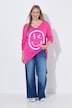 Pullover, bequeme Passform, großer Smiley