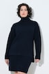 Pullover, Strukturstrick, A-Linie, Rollkragen, Langarm