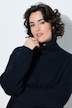 Pullover, Strukturstrick, A-Linie, Rollkragen, Langarm