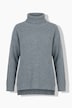 Pullover, Strukturstrick, A-Linie, Rollkragen, Langarm