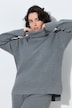 Pullover, Strukturstrick, A-Linie, Rollkragen, Langarm