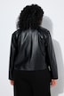 Jacke, Lederoptik, Hemdkragen, Oversized