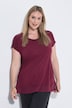T-Shirt, A-Linie, Chiffon-Saum