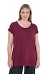 T-Shirt, A-Linie, Chiffon-Saum