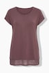 T-Shirt, A-Linie, Chiffon-Saum
