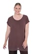 T-Shirt, A-Linie, Chiffon-Saum