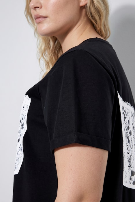 Corset Motif Oversized Short Sleeve Tee