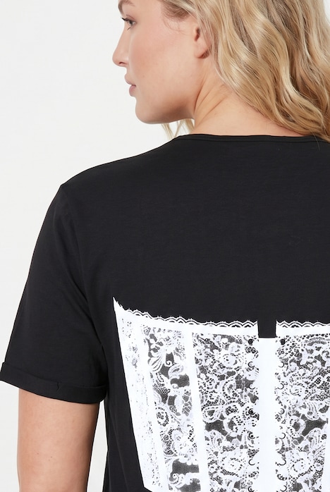 Corset Motif Oversized Short Sleeve Tee