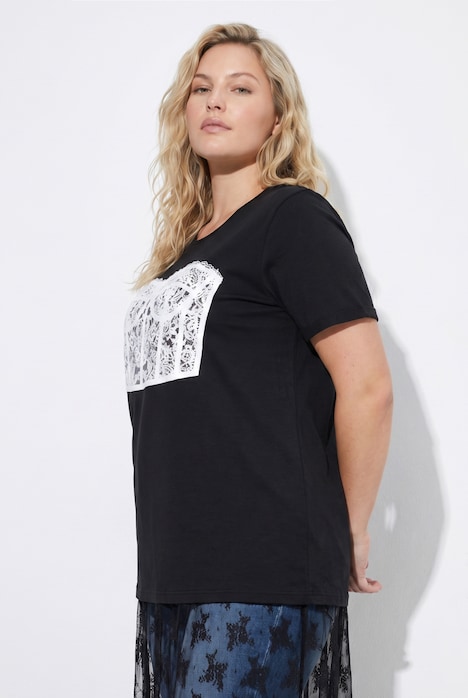 Corset Motif Oversized Short Sleeve Tee