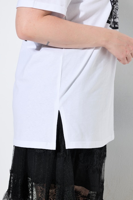 Corset Motif Oversized Short Sleeve Tee
