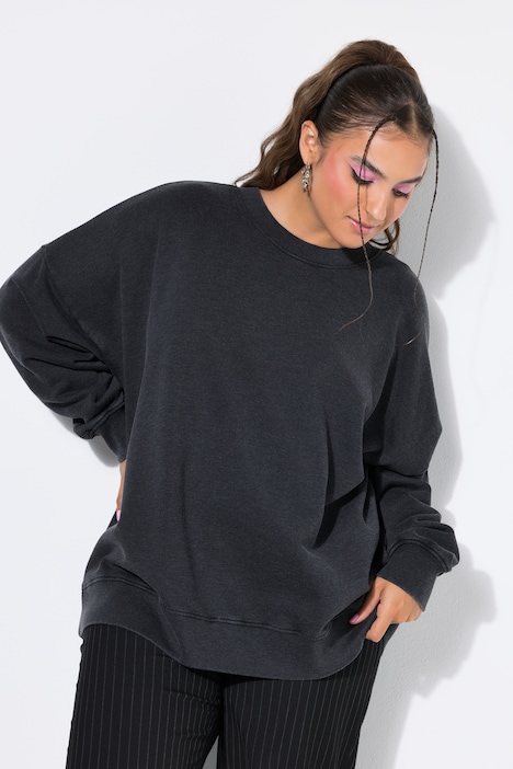 Sweatshirt, oversized, Vintage Look, Langarm