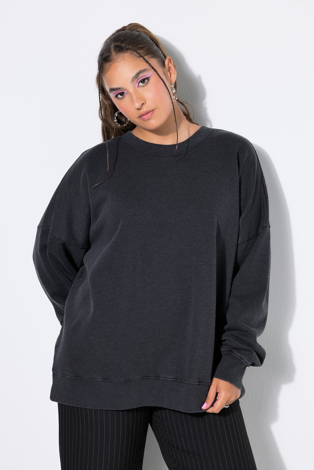 Sweatshirt, oversized, Vintage Look, Langarm