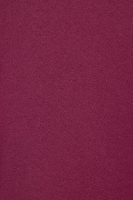 T-Shirt, A-Linie, Streifenbündchen, gerundeter Saum