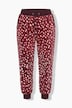 Homewear-Hose, Plüsch, Muster, Elastikbund
