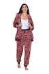 Homewear-Hose, Plüsch, Muster, Elastikbund