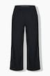Nadelstreifen-Hose, Wide Legs, teilelastischer Bund