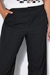 Nadelstreifen-Hose, Wide Legs, teilelastischer Bund