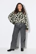 Jeans, Wide Legs, Snow Wash, 5-Pocket