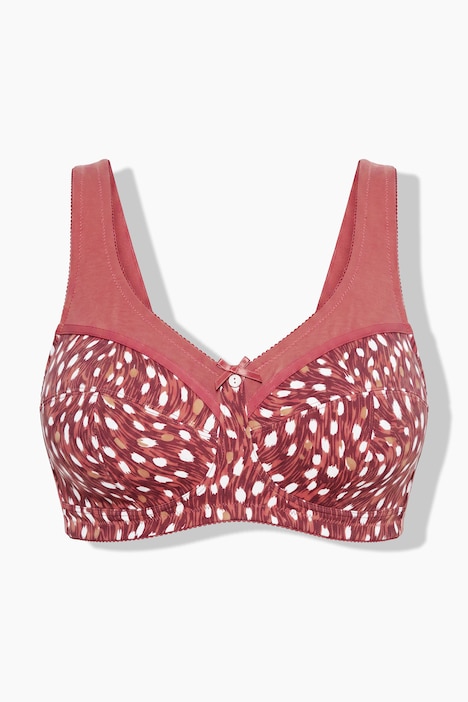 Soutien-gorge de maintien avec motif, sans armatures – bonnet C - F