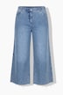 Jeans-Culotte, Wide Legs, cutted Saum