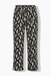 Schlafanzug, Zweiteiler, uni Shirt, lange Hose mit Print