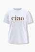 T-Shirt, Boxy Fit, Leo-Schriftzug